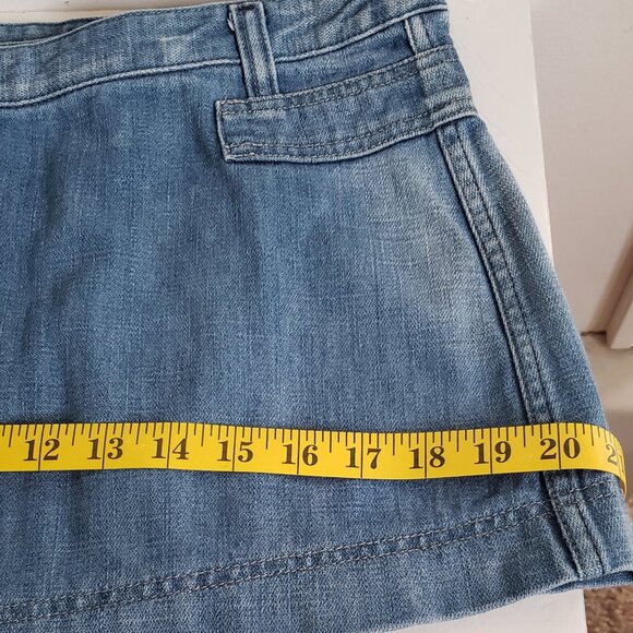 DIESEL Denim Blue Jean Wrap  Skirt Mini - Picture 8 of 10